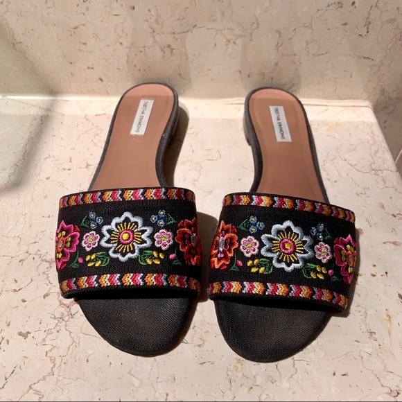 Tabitha Simmons Sprinkles Fest Embroidered Slides - Picture 7 of 8